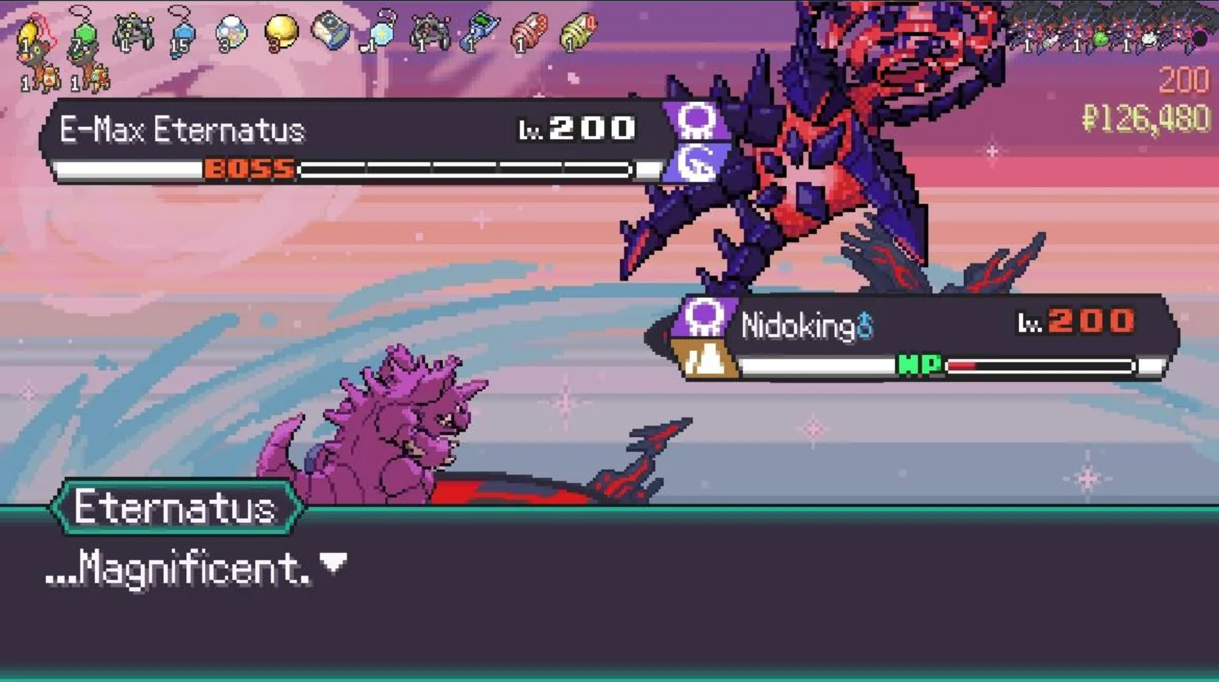 PokéRogue's turn-based battling system